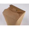 Disposable eco friendly kraft paper chicken fast food takeaway packaging noodle box